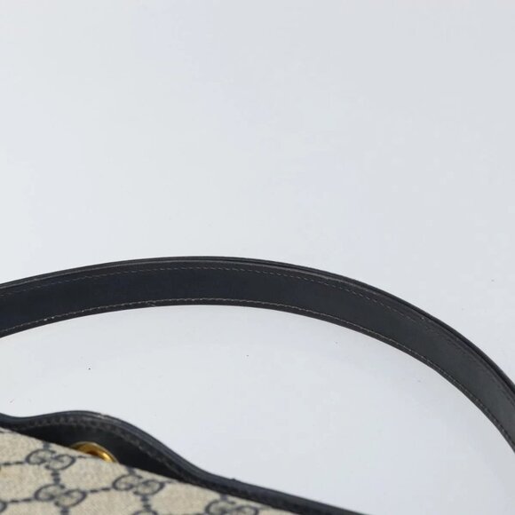 GUCCI GG Supreme Shoulder Bag PVC Navy Gold 001 085 1368 Auth 158804 - Picture 9 of 15